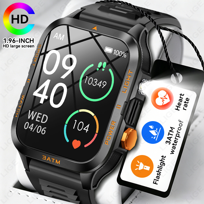 Outdoor Lighting Ip Rating - Męski Smartwatch Sportowy Outdoorowy Klasy Militarnej