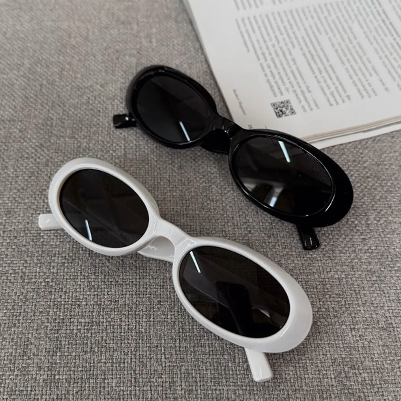 Outdoor Lighting Vintage - Okulary przeciwsłoneczne damskie owalne, modne, z