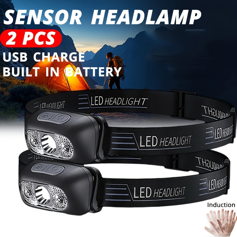 Outdoor Lighting Sensor - Mocna latarka czołowa przenośna LED z