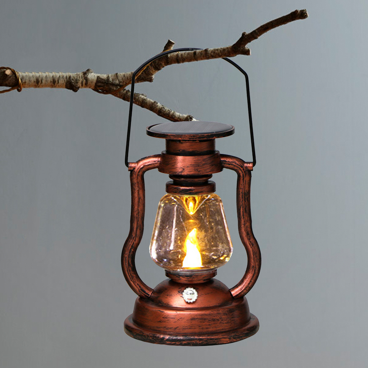 Outdoor Lighting Vintage - Lampa Atmosferyczna Retro LED Solarna Lampa