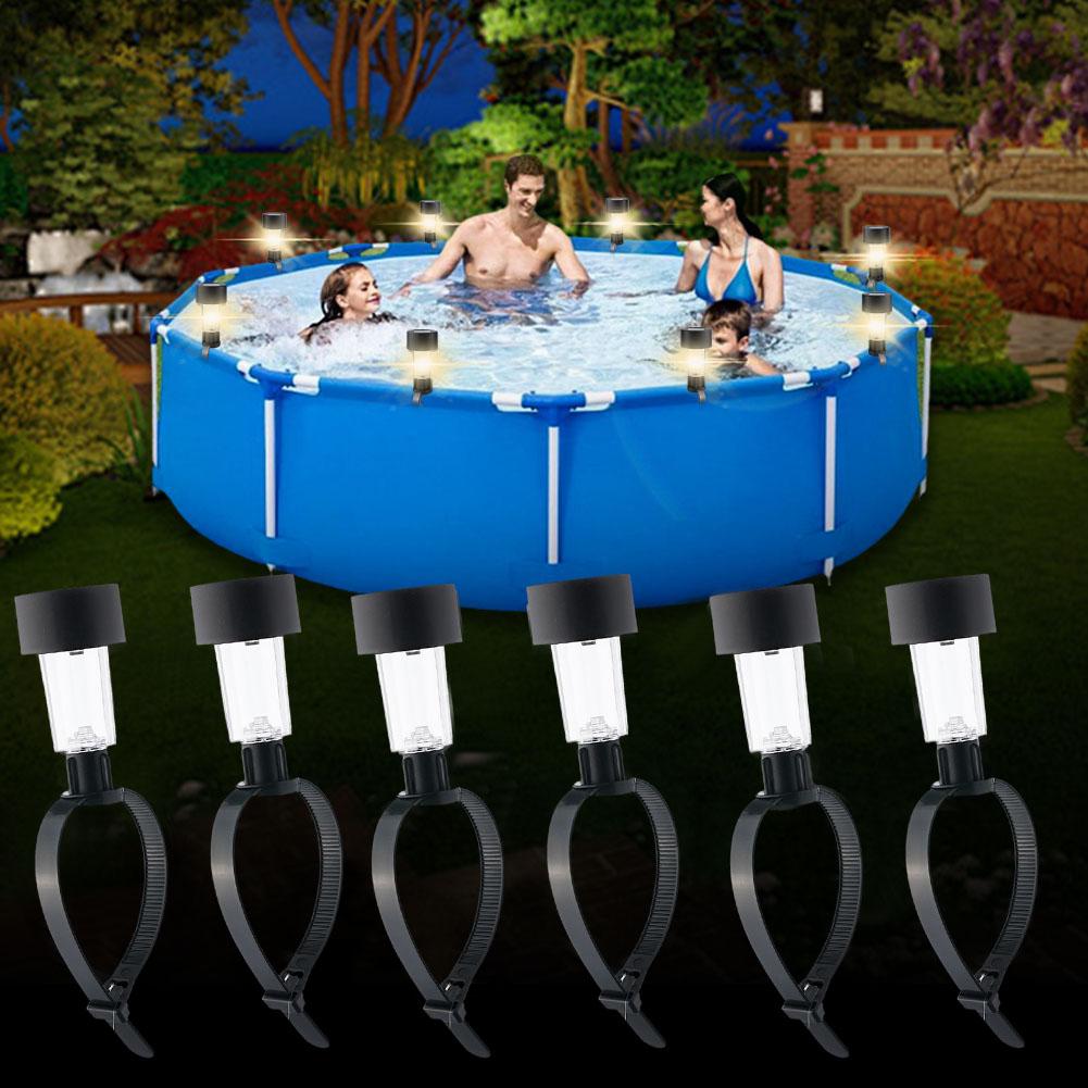 Outdoor Lighting In Ground - Solarne lampki LED do basenu, wodoodporne,