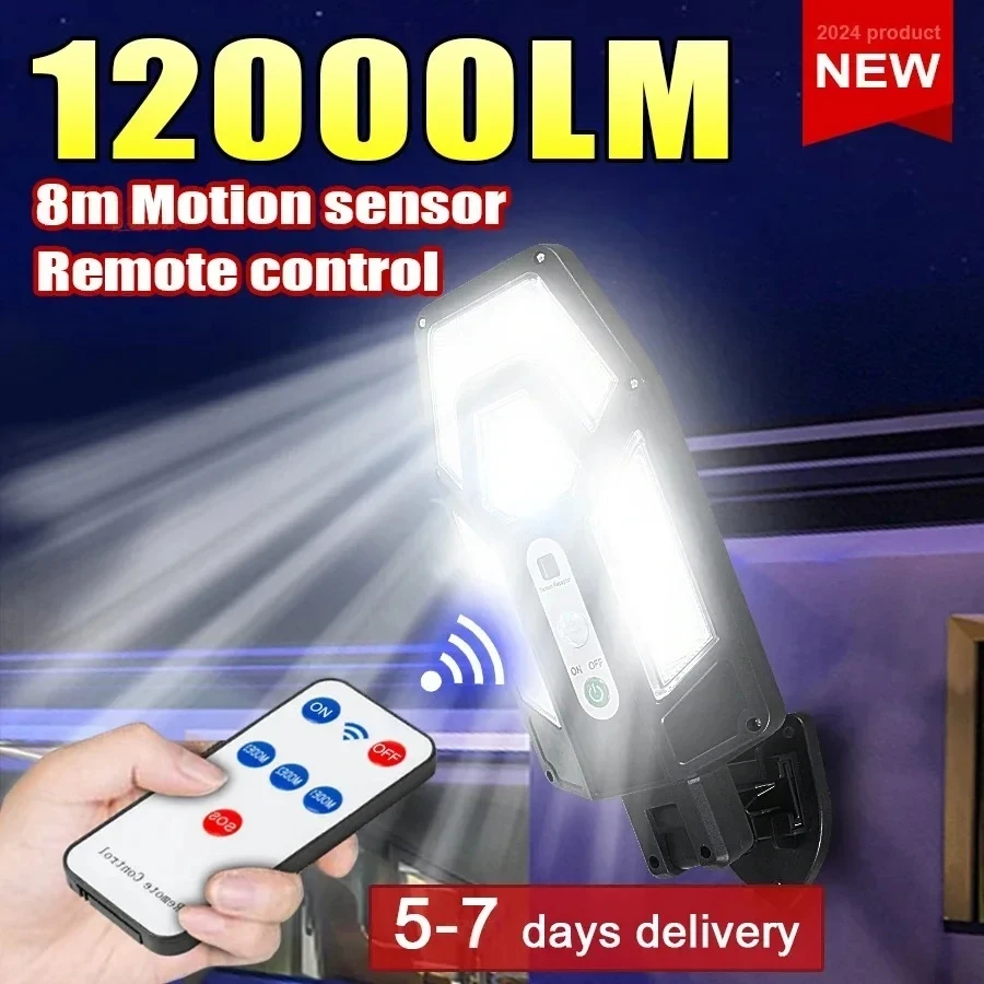 Outdoor Lighting In Ground - Mocna lampa solarna ścienna 12000LM z