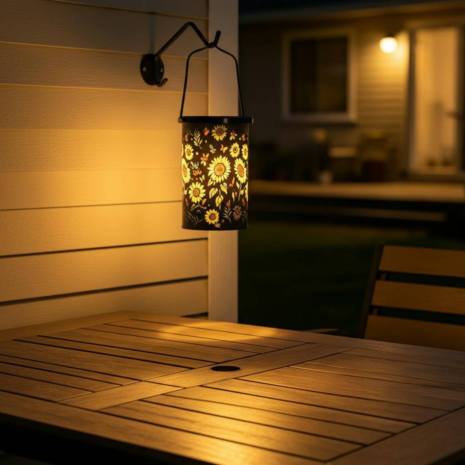 Outdoor Lighting Vintage - Lampion kwiatowy w stylu vintage, wiszący