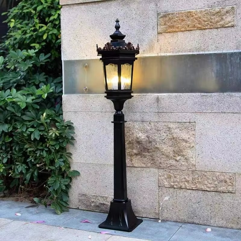 Outdoor Lighting Pathway - Zewnętrzna lampa ogrodowa na słupku, wodoodporna,