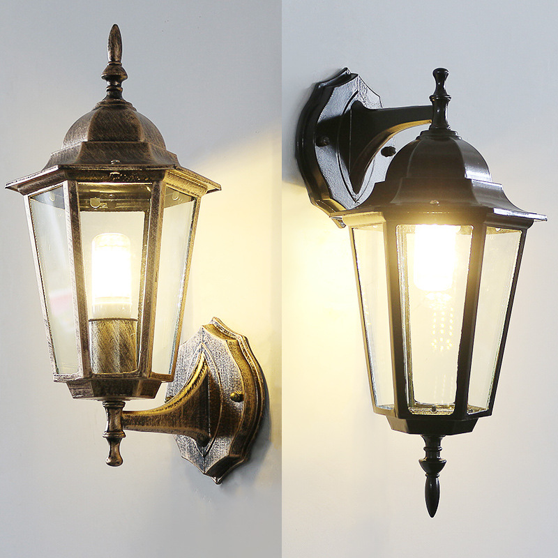 Outdoor Lighting Wall Mount - Styl europejski Retro Led kinkiet odkryty