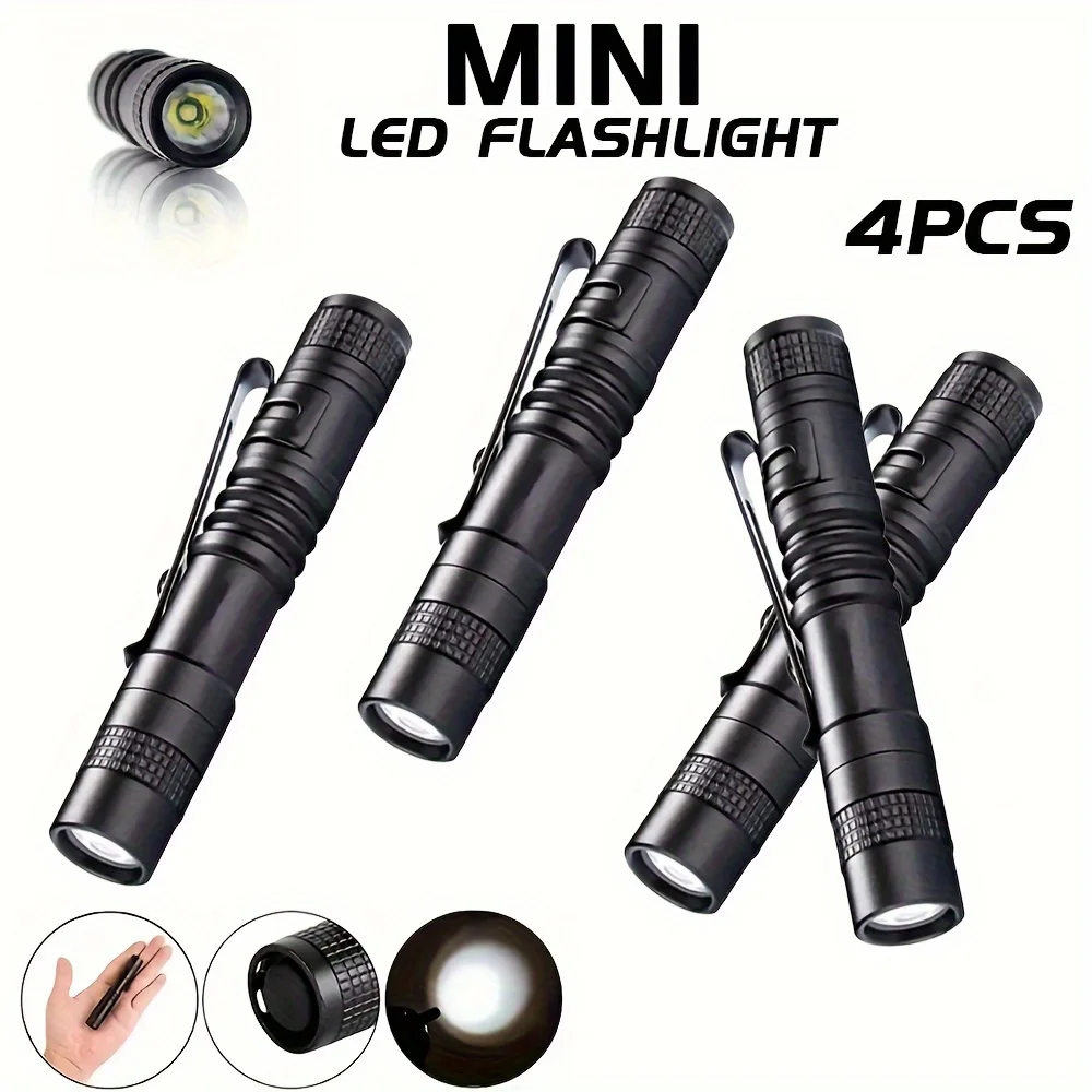 Outdoor Lighting Fixtures - 1-4 SZT. Mini Przenośna Latarka LED