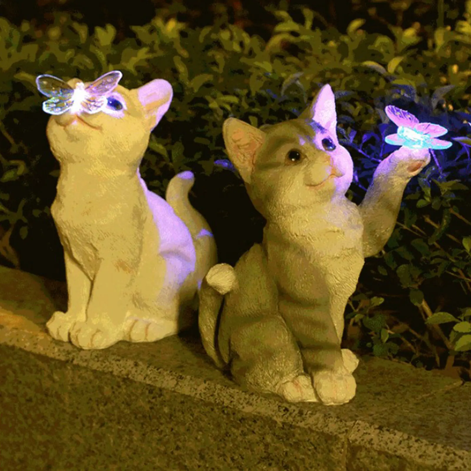 Outdoor Lighting Traditional - Zewnętrzna Figurka Kota Rzeźba Wisiorek Ogrodowe