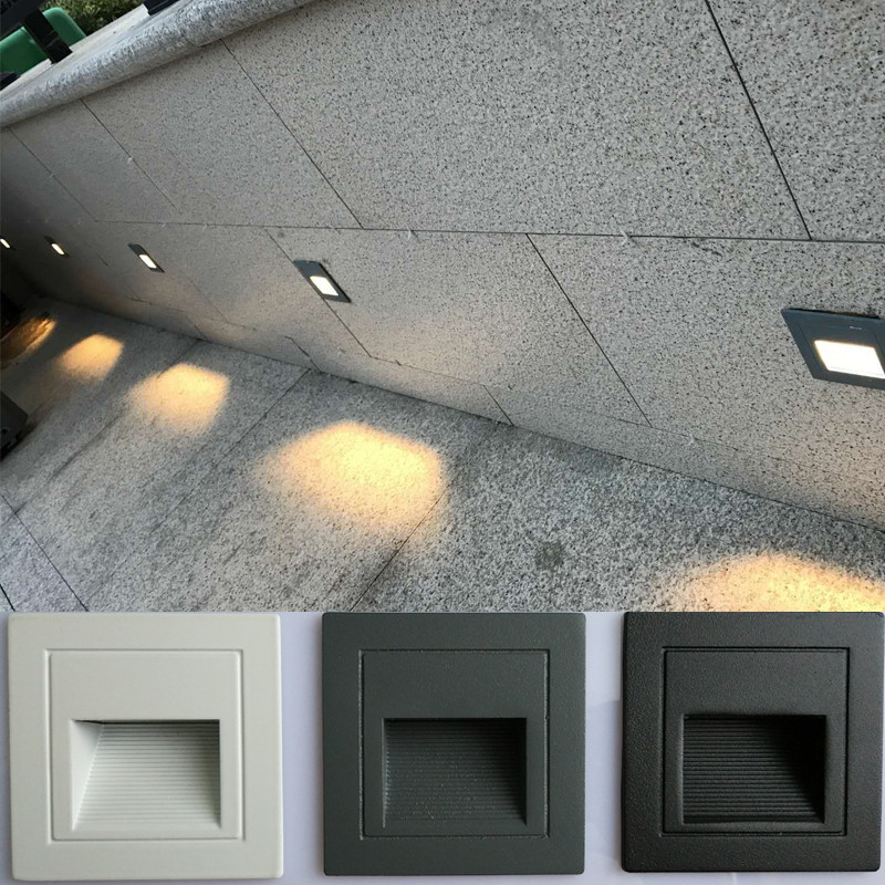 Outdoor Lighting On Stairs - Lampa Ścienna LED 5W Wodoodporna, Wpuszczana