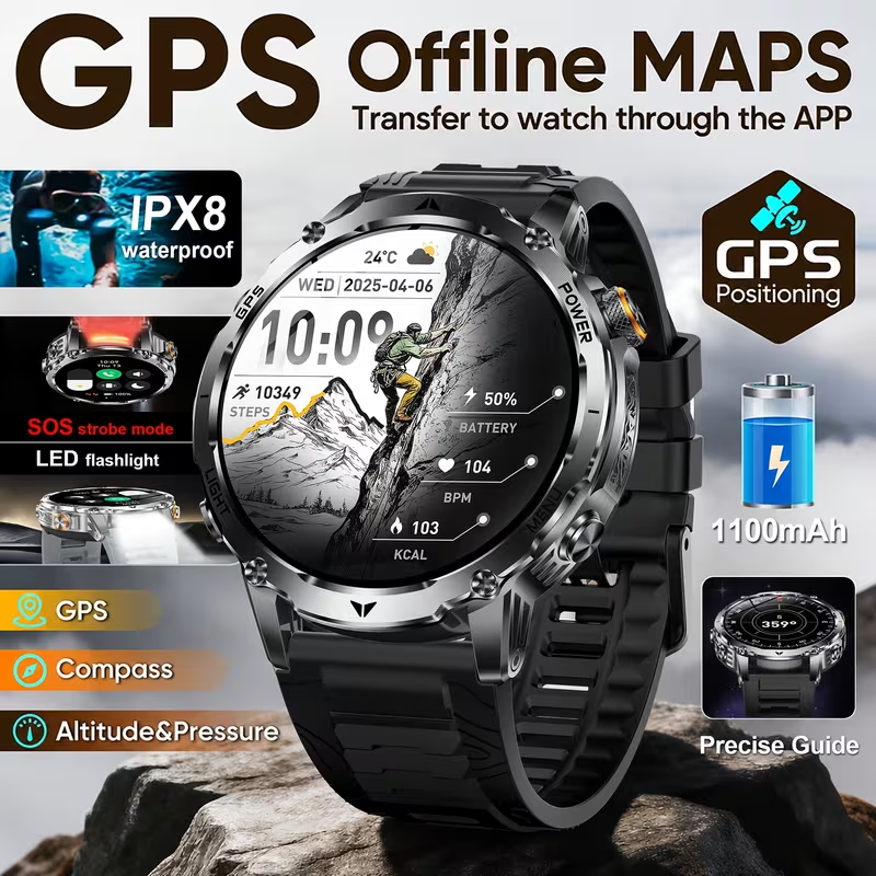2026 Nowy męski smartwatch out – Outdoor Lighting Ip Rating recenzja i cena