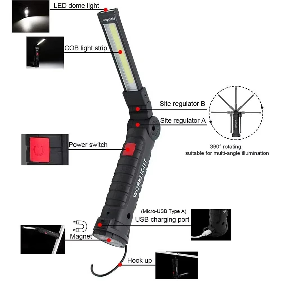 Przenośna latarka LED z magnet – Outdoor Lighting Fixtures recenzja i cena