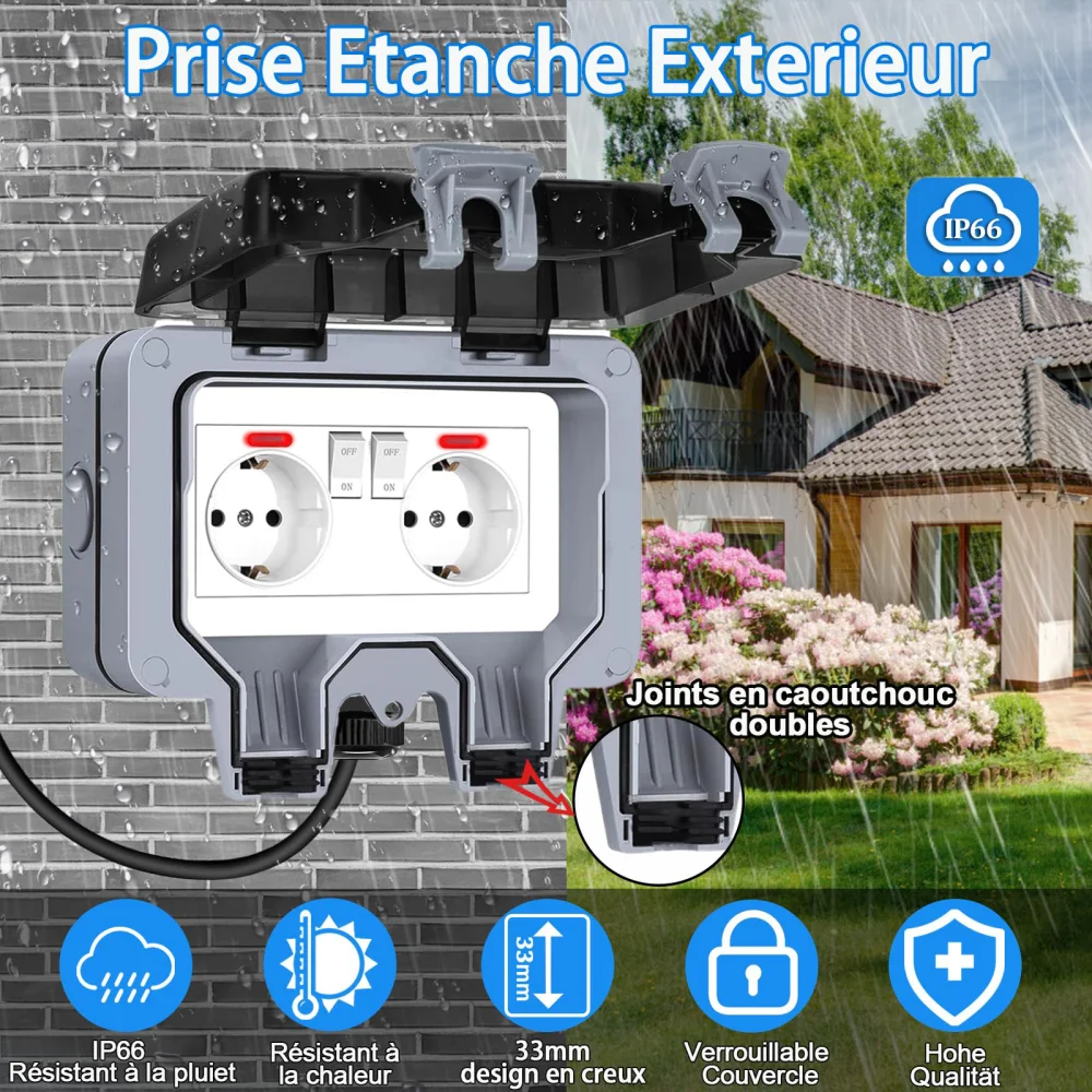 Gniazdo zewnętrzne w stylu eur – Outdoor Lighting Wall Mount recenzja i cena