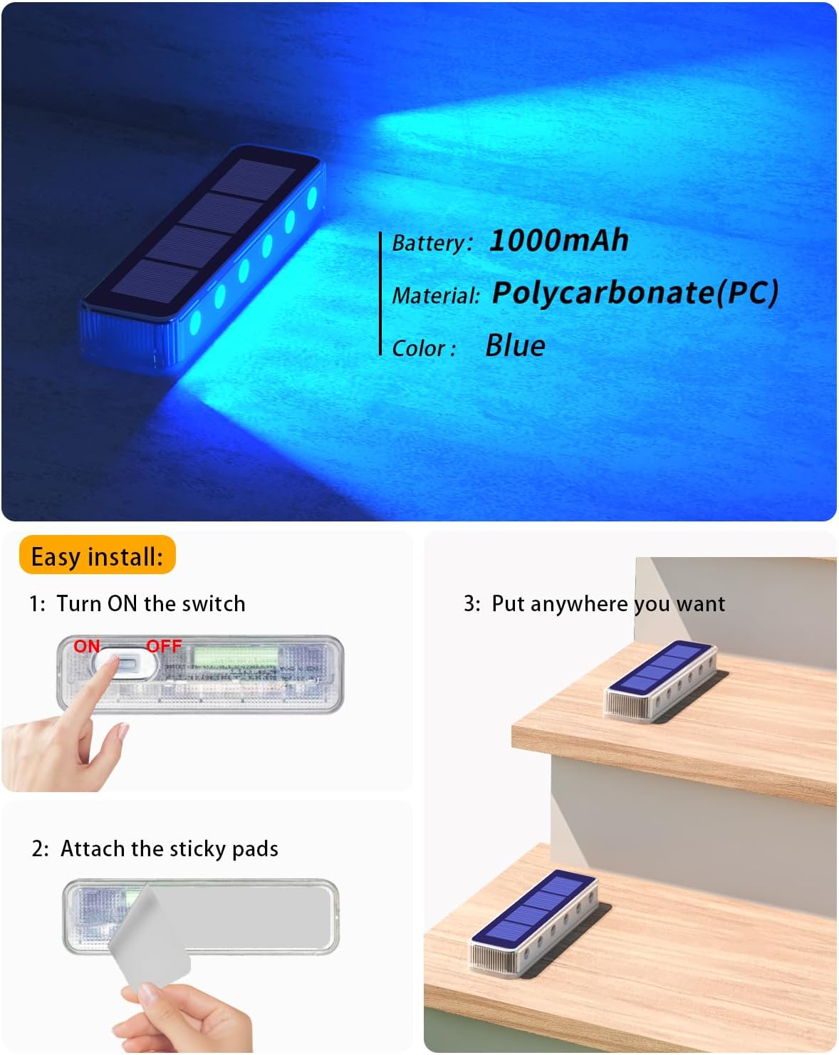 Zewnętrzne solarne lampki LED  – Outdoor Lighting On Stairs recenzja i cena
