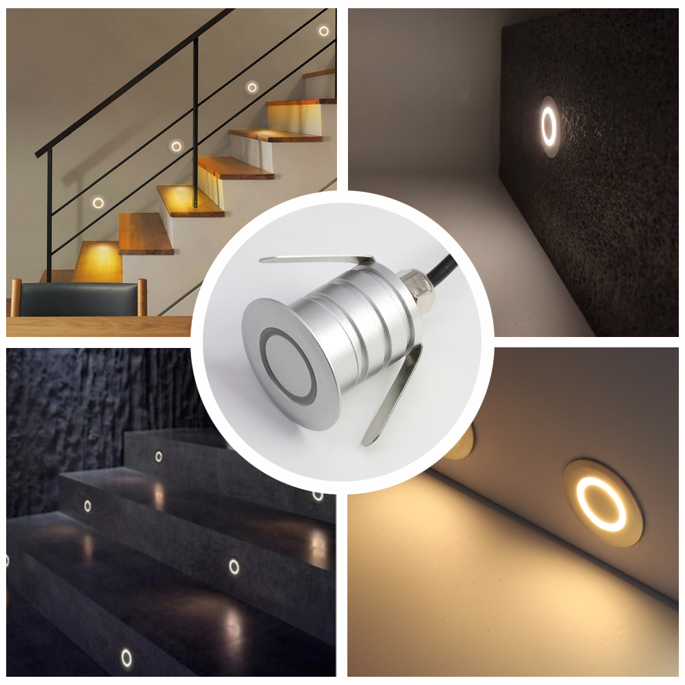1W Okrągła Lampa Ścienna Led W – Outdoor Lighting On Stairs recenzja i cena