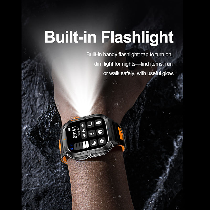Duży zegarek smartwatch męski  – Outdoor Lighting Ip Rating recenzja i cena