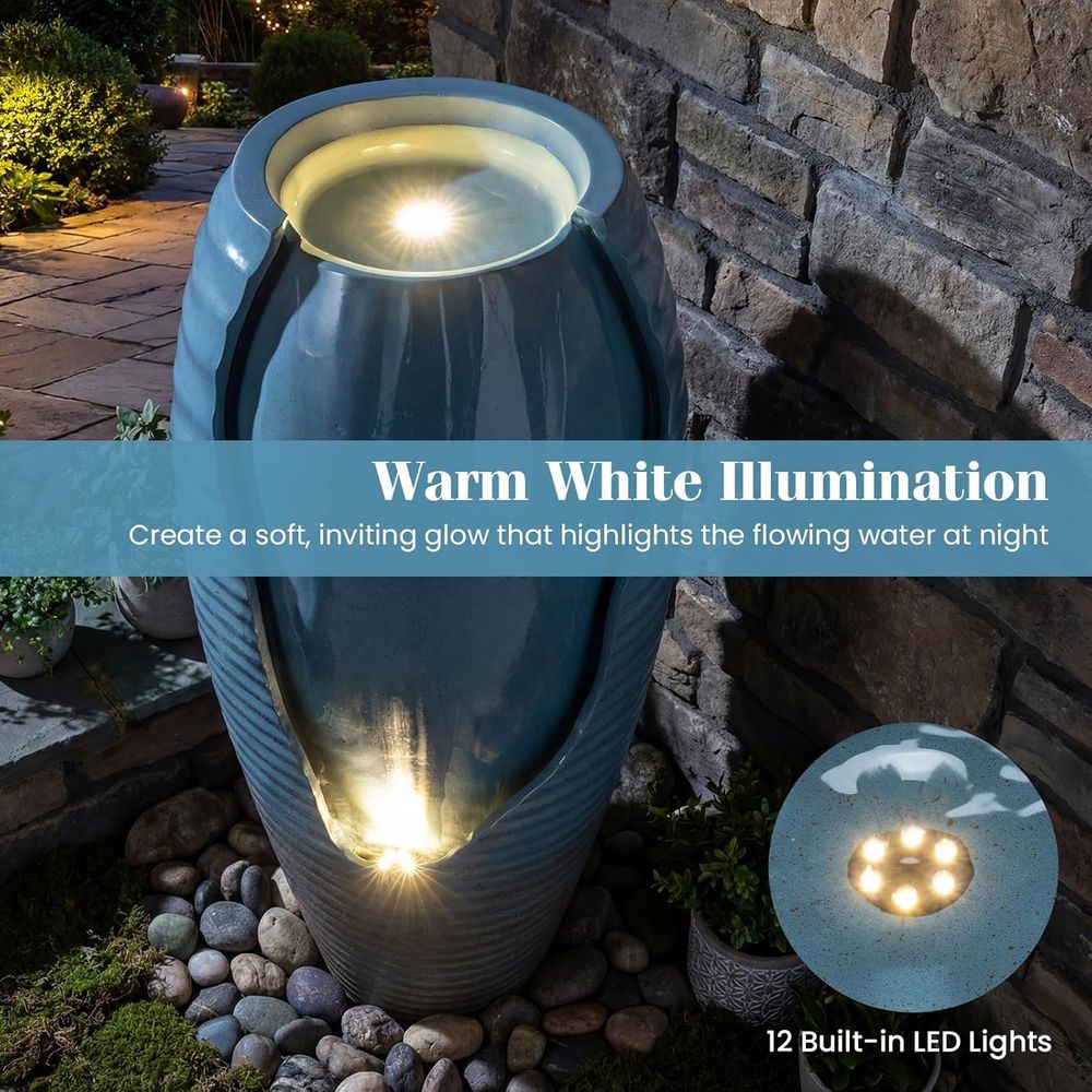 Zabytkowa niebieska, popękana  – Outdoor Lighting Vintage recenzja i cena