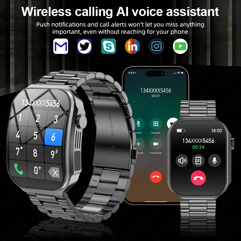 Męski Smartwatch z Wygiętym Ek – Outdoor Lighting Ip Rating recenzja i cena