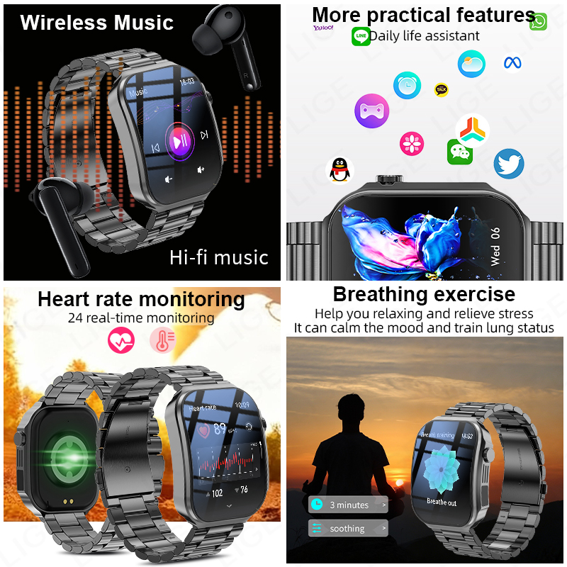 Męski Smartwatch z Wygiętym Ek – Outdoor Lighting Ip Rating recenzja i cena