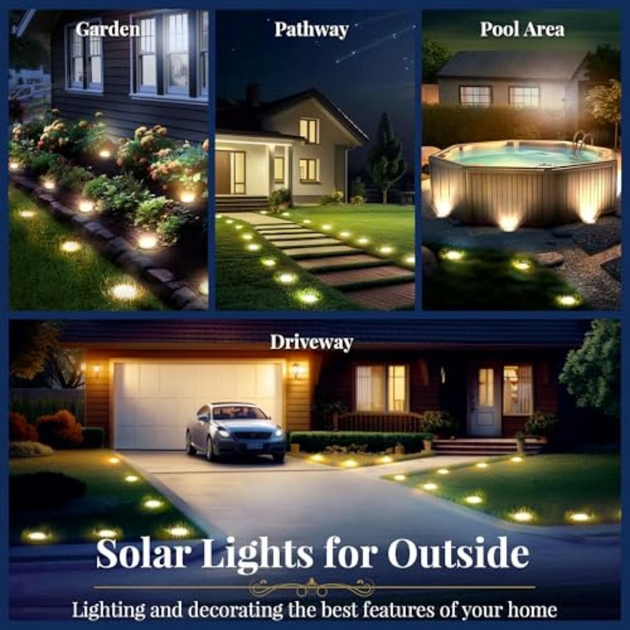 Solarne lampy gruntowe, solarn – Outdoor Lighting In Ground recenzja i cena