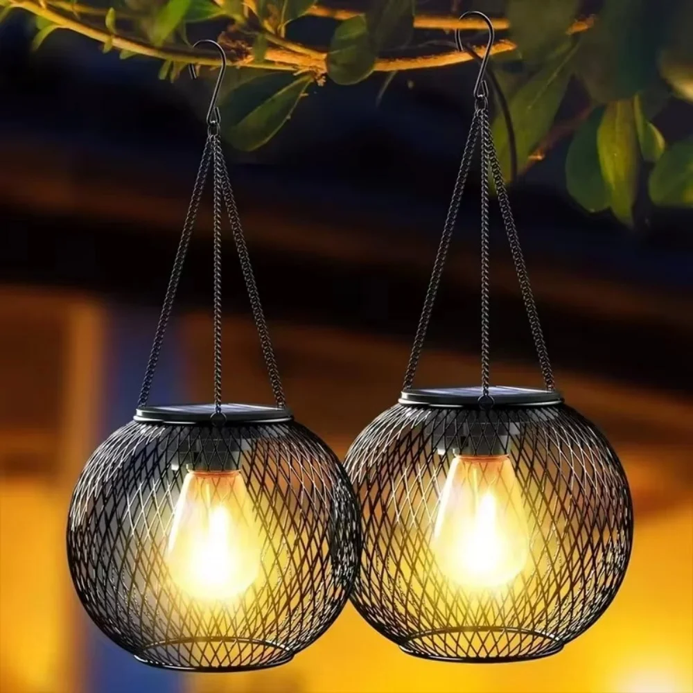 Lampion solarny z żelaza, kula – Outdoor Lighting Traditional recenzja i cena